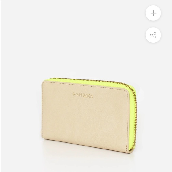 Fawn Design Handbags - THE WALLET - NEON YELLOW